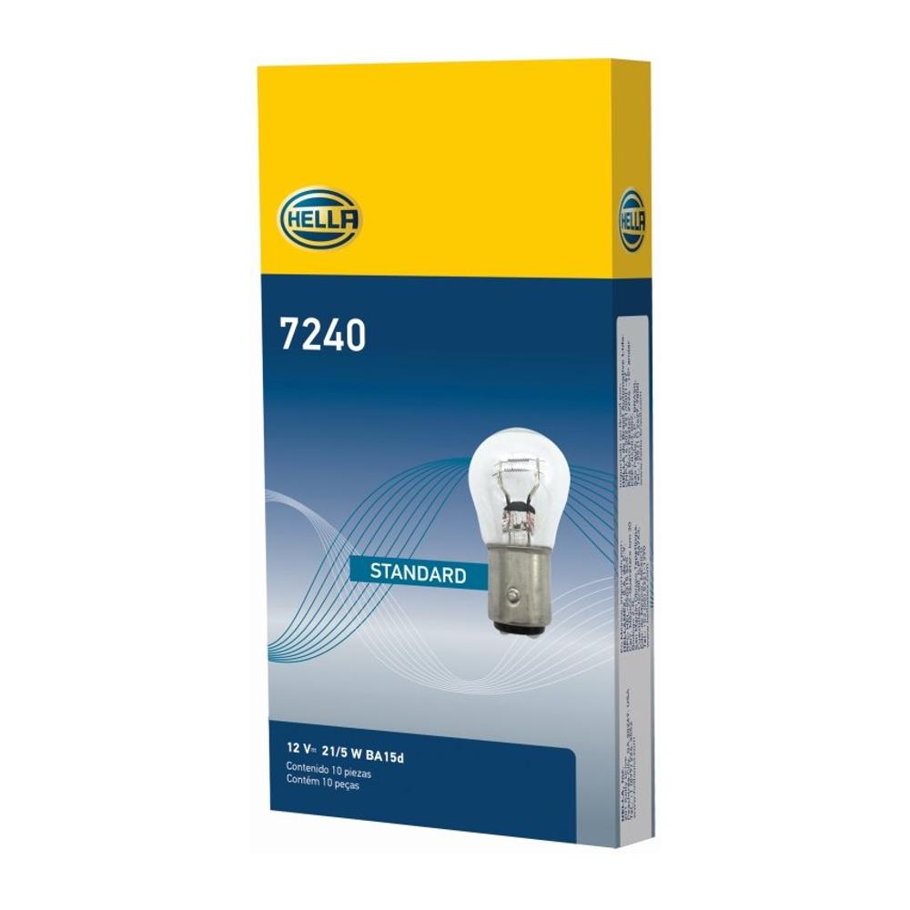 Lâmpada H1 12V 21/5W - Hella - 7240 - (2)