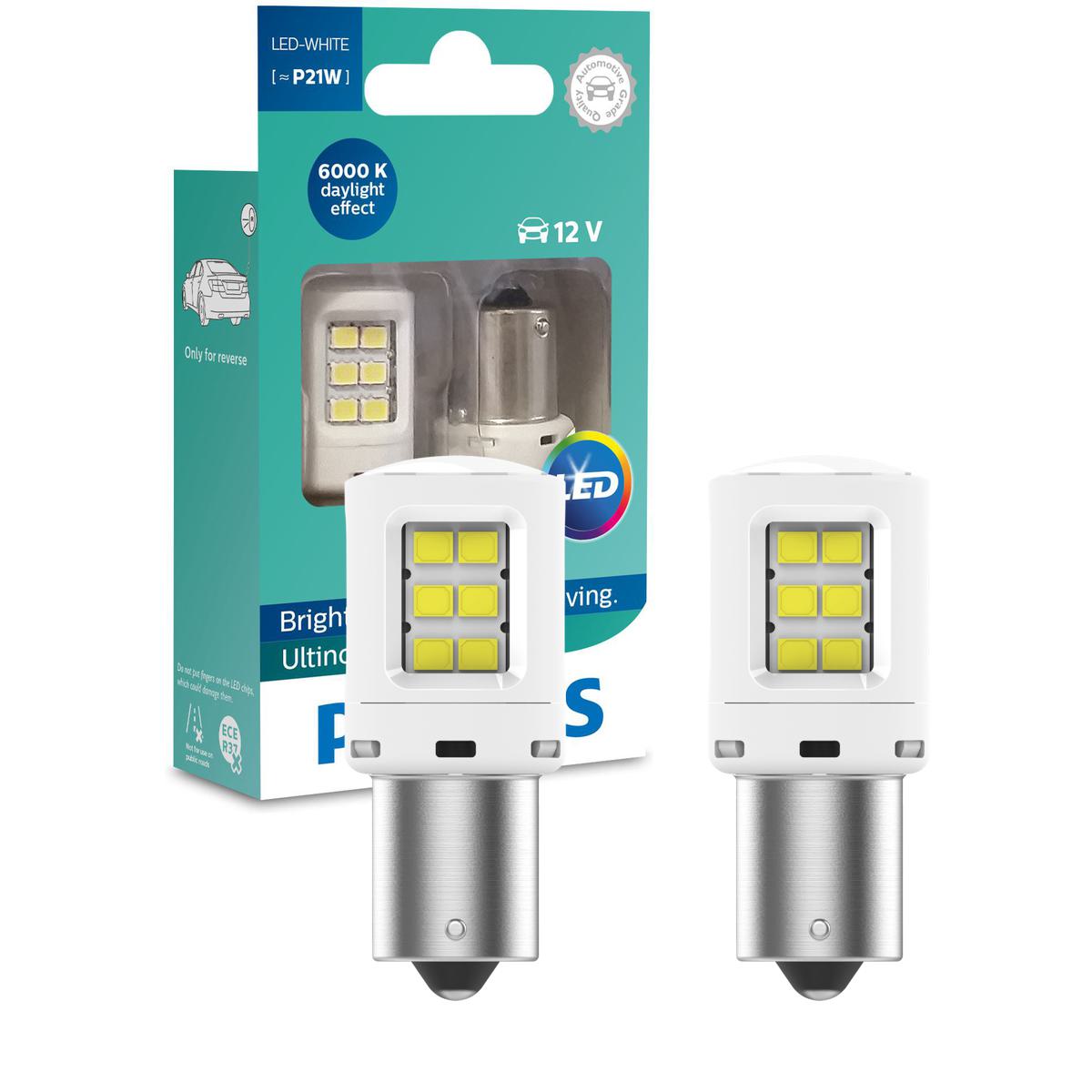 Lâmpada LED P21W 1,95W 12V Branca - Philips - 11498ULWX2 - (1)