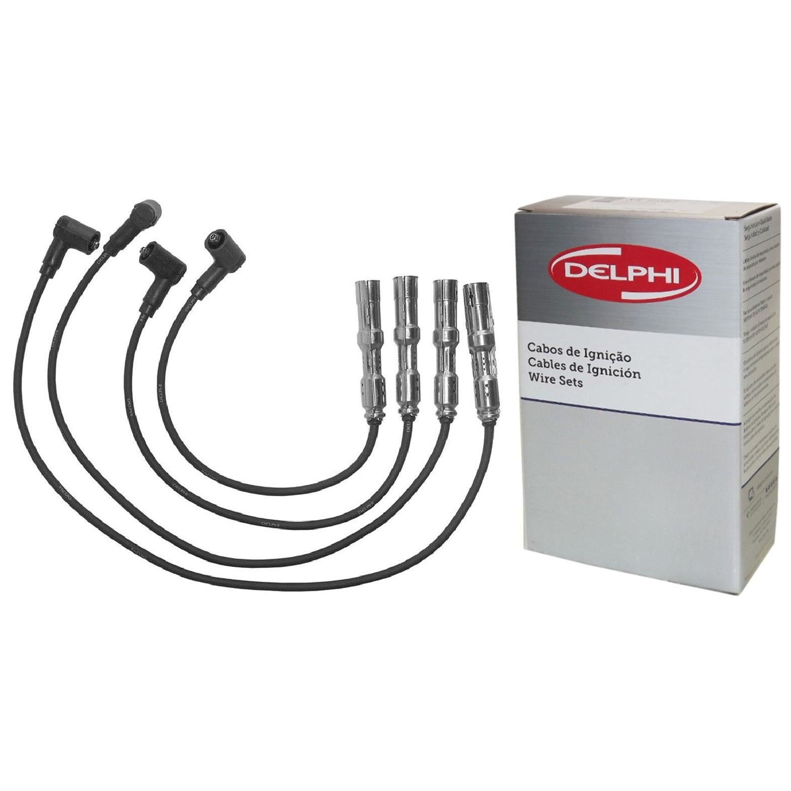Kit Cabo de Vela e 4 Velas de Ignição D-Power - Delphi - XH70049/XS10554 - (3)