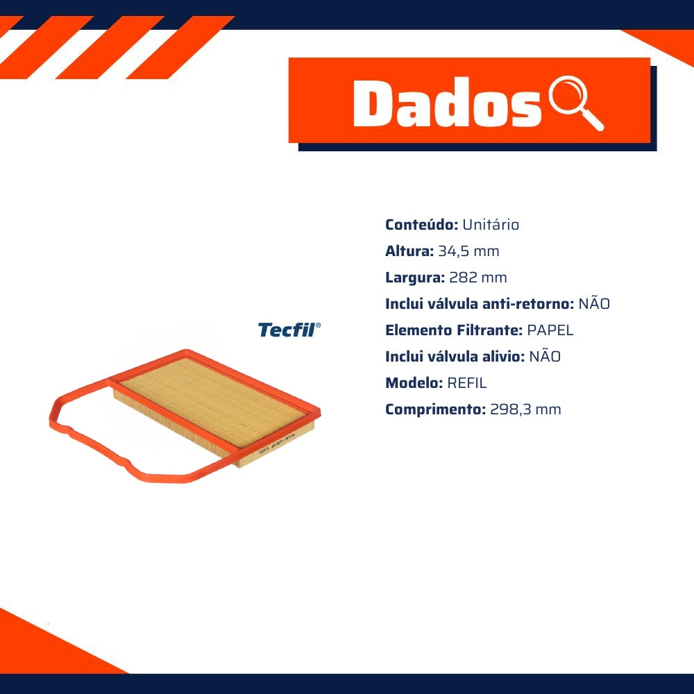 Kit Filtros de Ar do Motor, Óleo, Cabine e Combustível - Tecfil - ACP367 / ARL6071 / GI50/7 / PSL545 - (3)