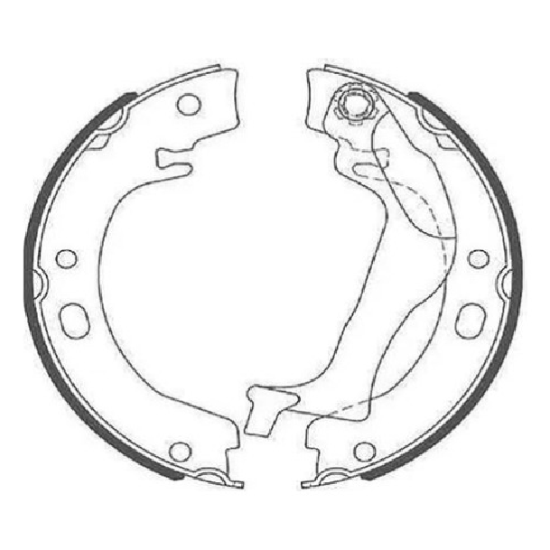 Sapata de Freio Traseira - Jurid - HQJ-560A - (1)