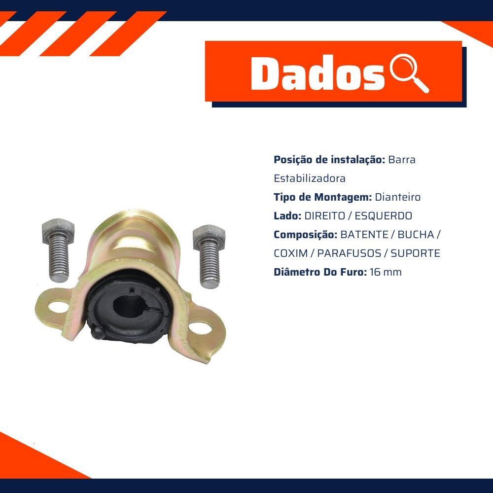 Bucha da Barra Estabilizadora Dianteira para Ford Ecosport - Mobensani - MB2266K - (2)
