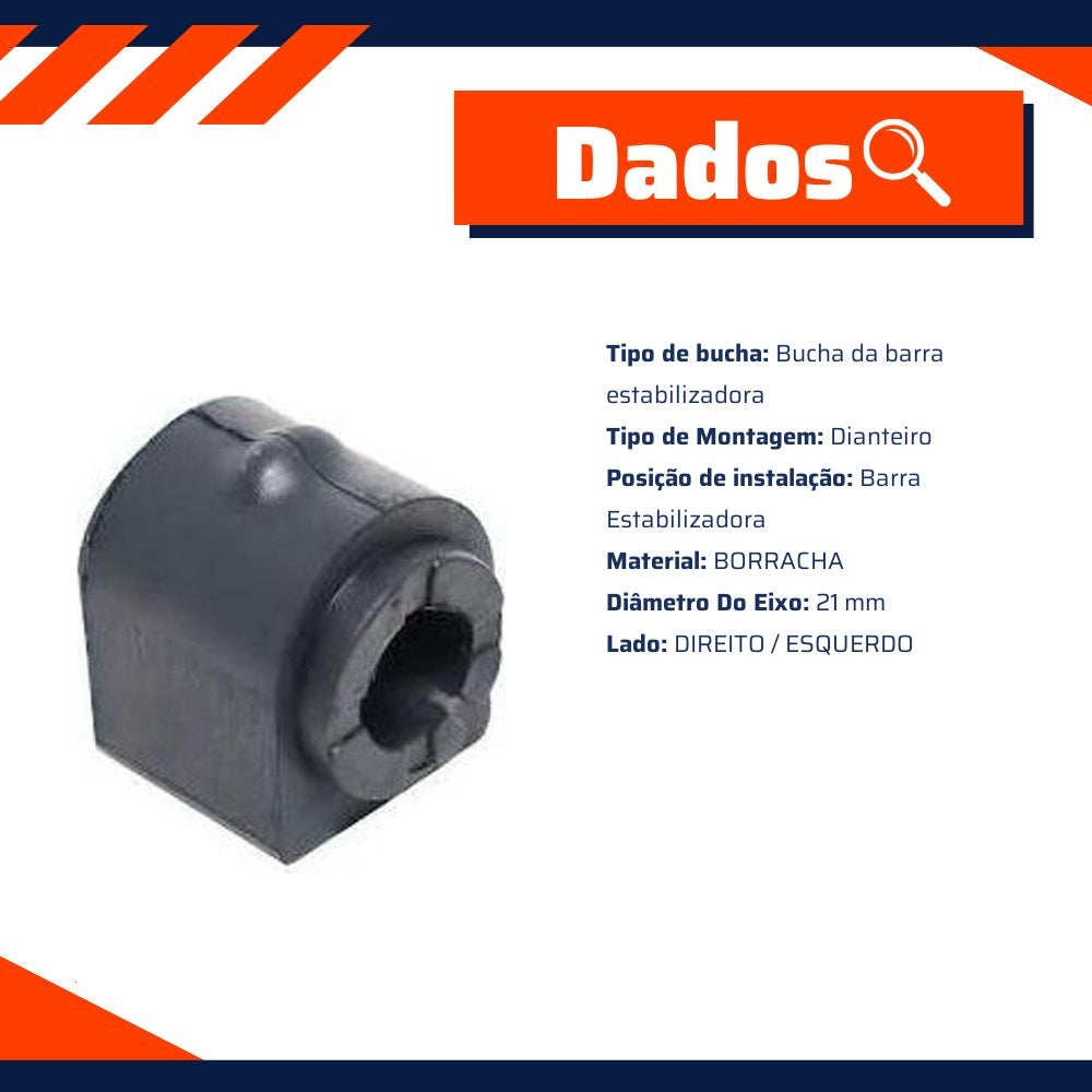 Bucha da Barra Estabilizadora Dianteira para Ford Focus e Focus Sedan - Mobensani - MB2345 - (2)