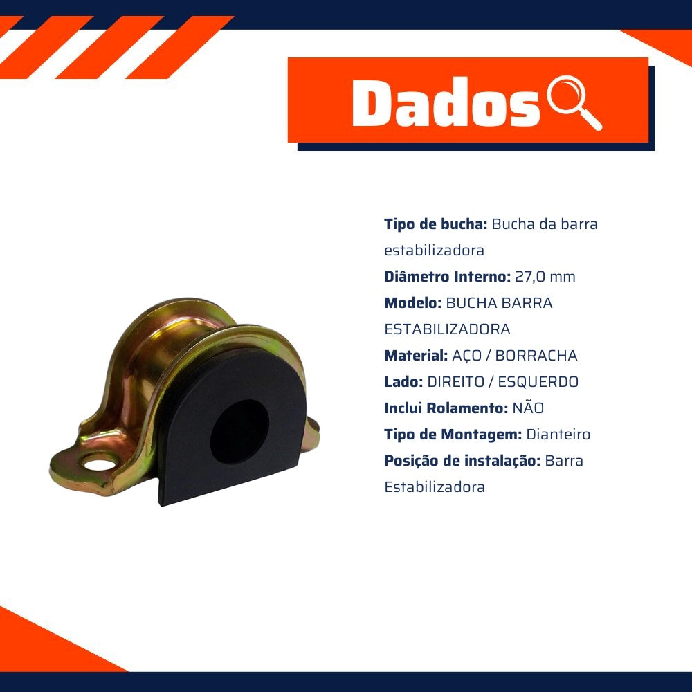 Bucha da Barra Estabilizadora Dianteira para Volkswagen Amarok - Mobensani - MB3030K - (2)