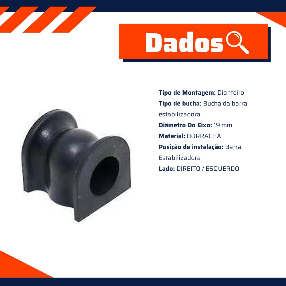 Bucha da Barra Estabilizadora Dianteira para Honda CR-V - Mobensani - MB6100 - (2)