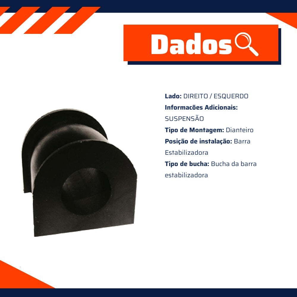 Bucha da Barra Estabilizadora Dianteira para Honda FIT - Mobensani - MB9233 - (2)