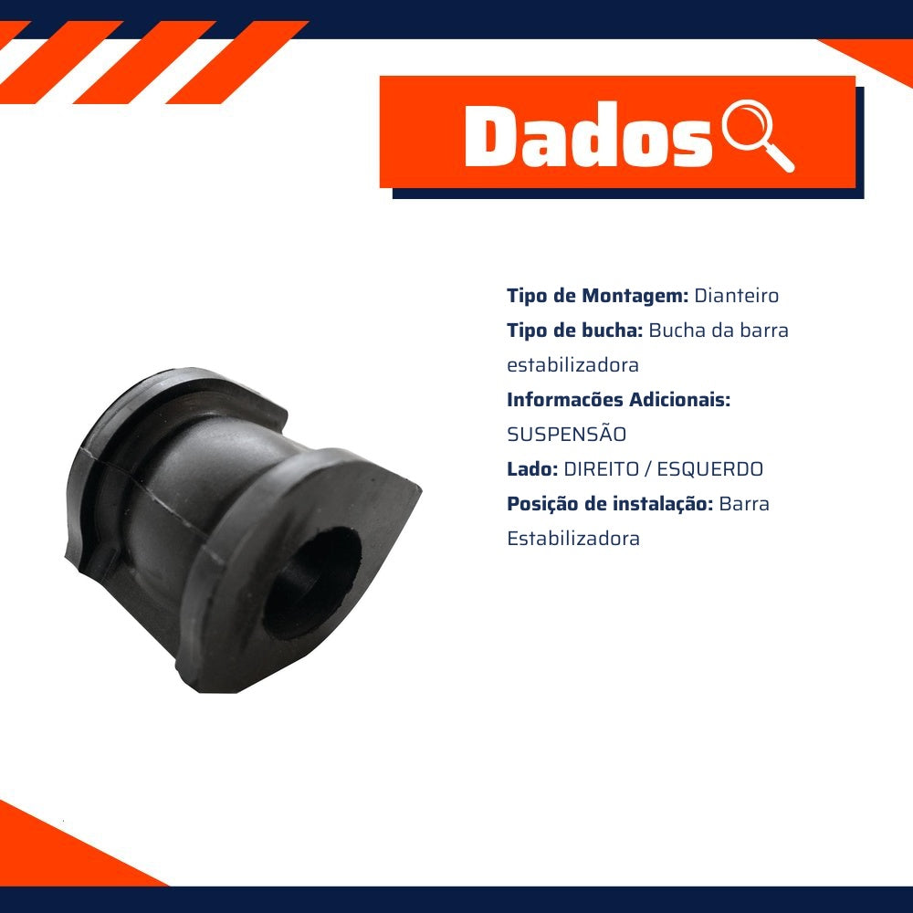 Bucha da Barra Estabilizadora Dianteira para Honda Civic - Mobensani - MB9337 - (2)