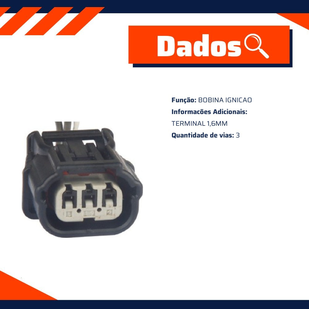 Chicote Elétrico Bobina Ignição - TC Chicotes - TC 103.1670 - (2)
