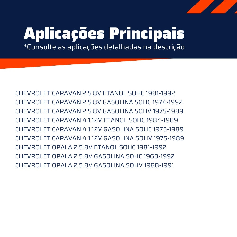 Kit de Reparo do Carburador para Chevrolet Caravan e Opala - Vogel - 22052 - (3)