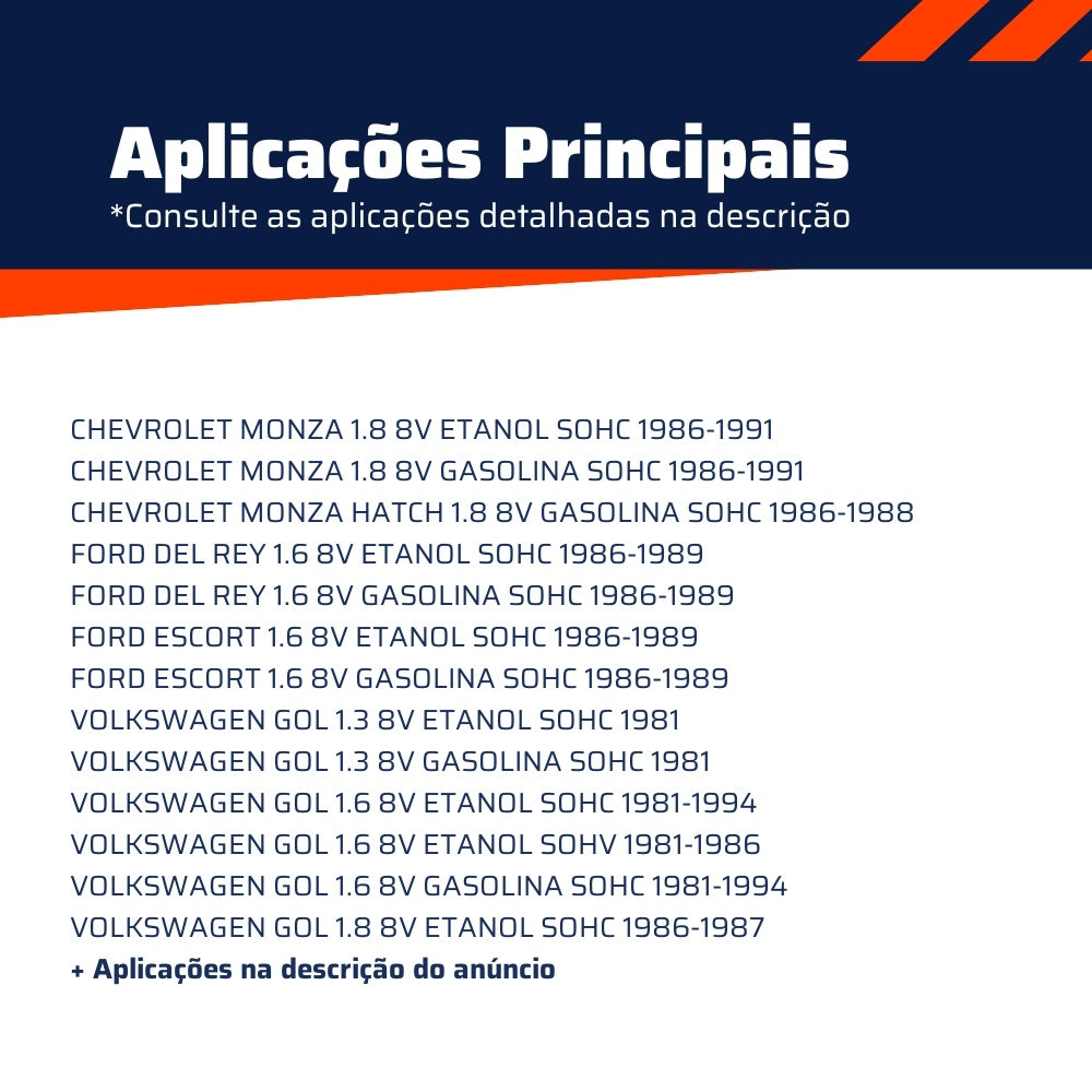 Kit de Reparo do Carburador BROSOL - Vogel - 22130 - (3)
