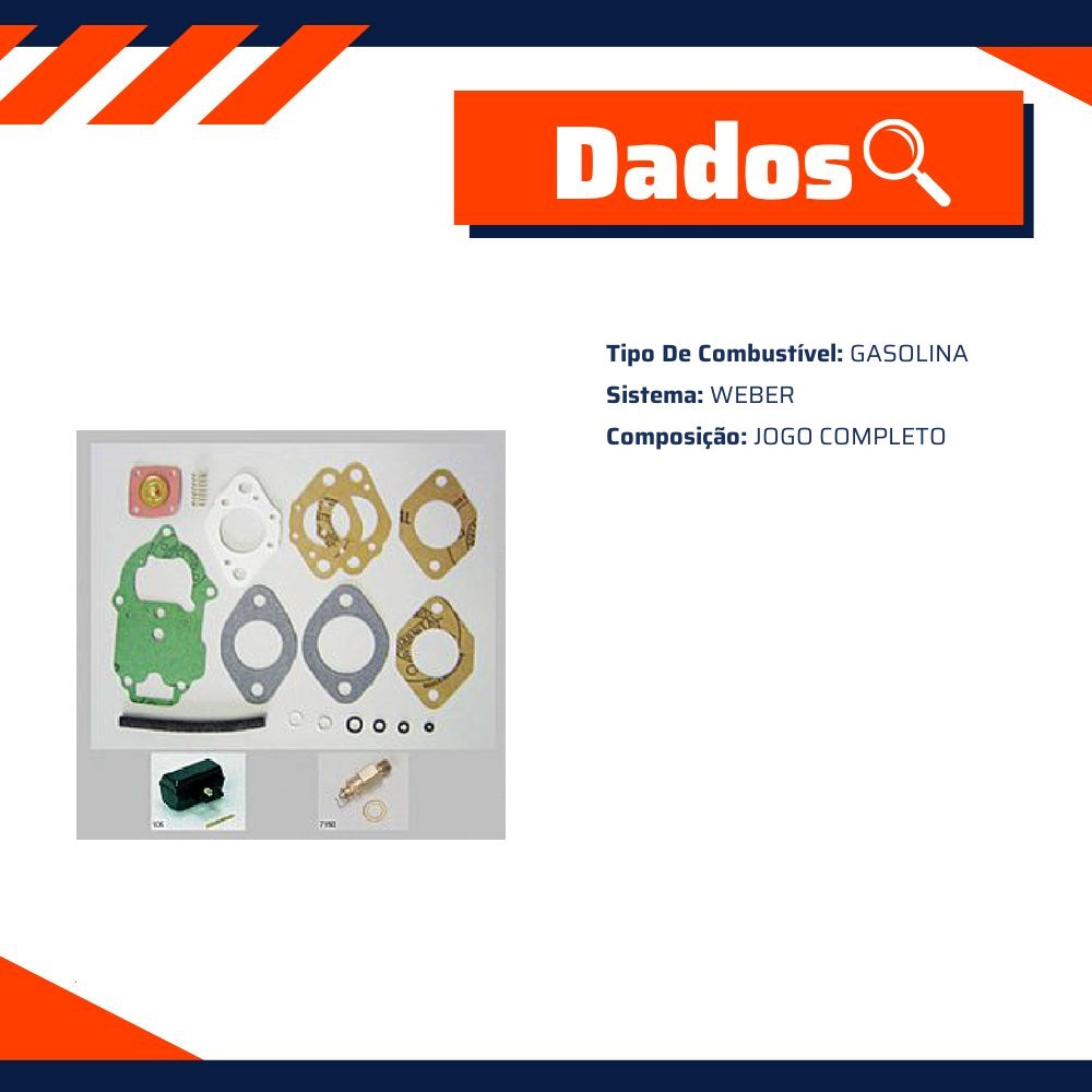 Kit de Reparo do Carburador WEBER - Vogel - 22190 - (2)