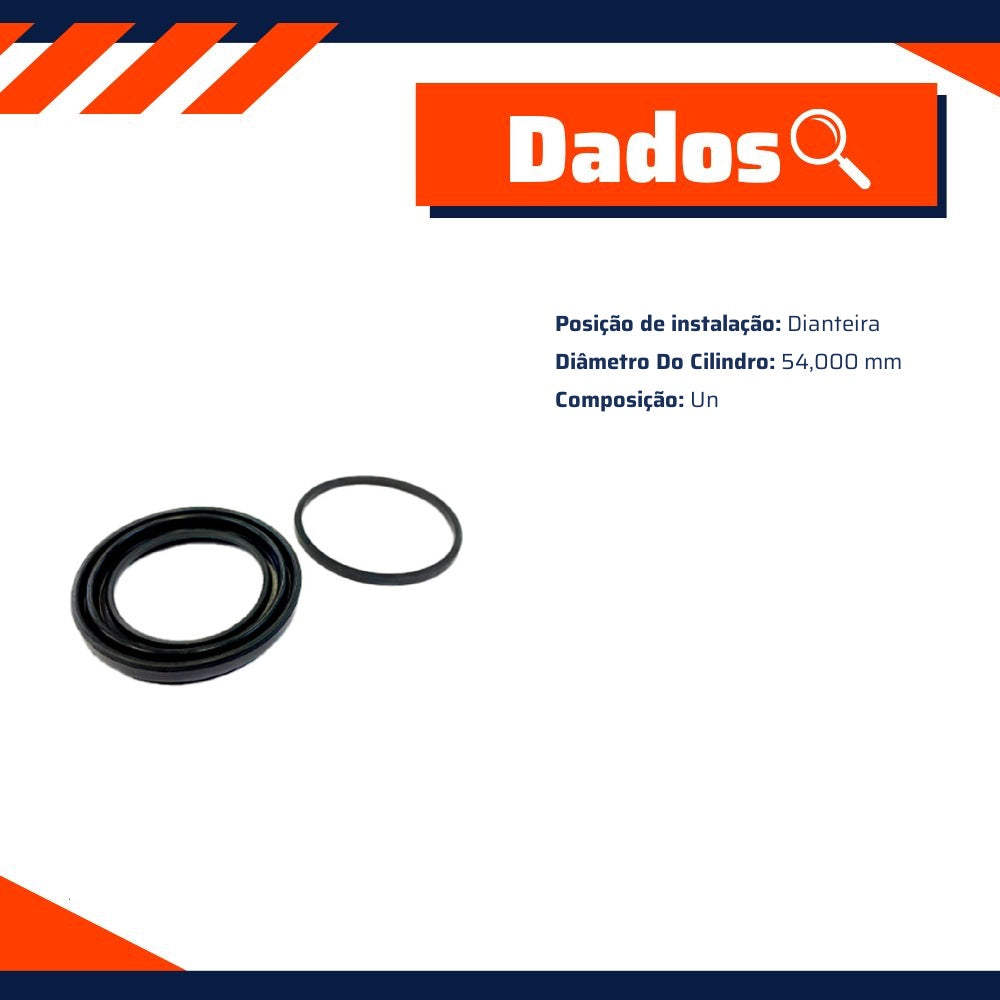 Reparo do Pistão da Pinça de Freio Dianteira para Honda Civic - Controil - C-1512 - (2)