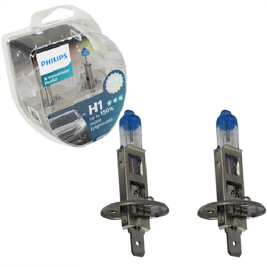 Lâmpada Farol Baixo 12V H1 Halógena - Philips - 12258XV+S2 - (6)