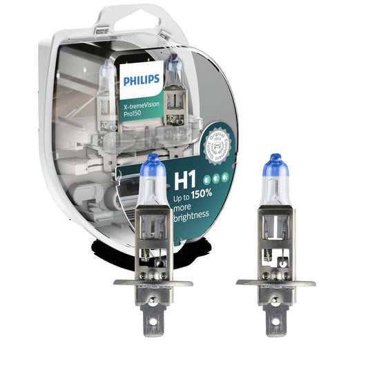 Lâmpada Farol Baixo 12V H1 Halógena - Philips - 12258XV+S2 - (1)