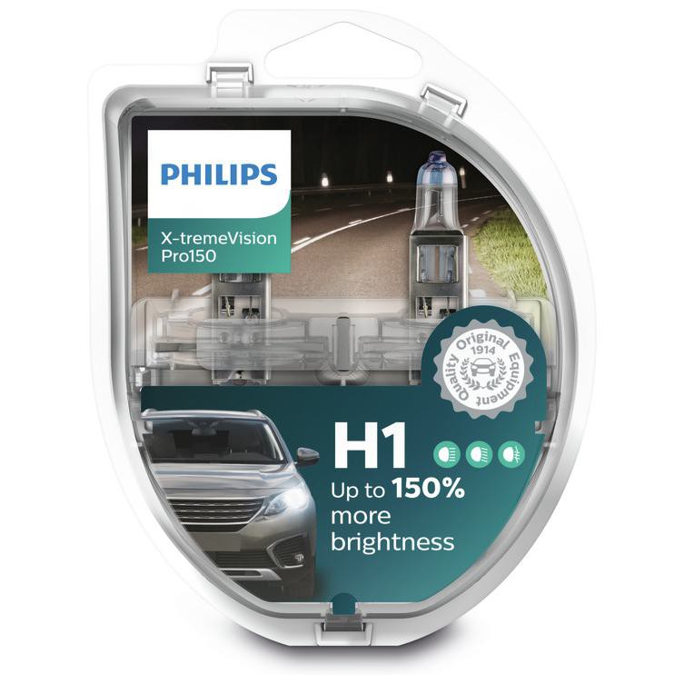 Lâmpada Farol Baixo 12V H1 Halógena - Philips - 12258XV+S2 - (4)