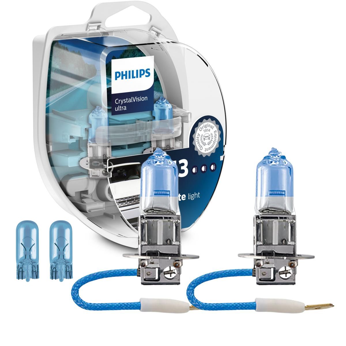 Par Lâmpada do Farol Baixo PK22S H3 - Philips - 12336CVUSM - (1)