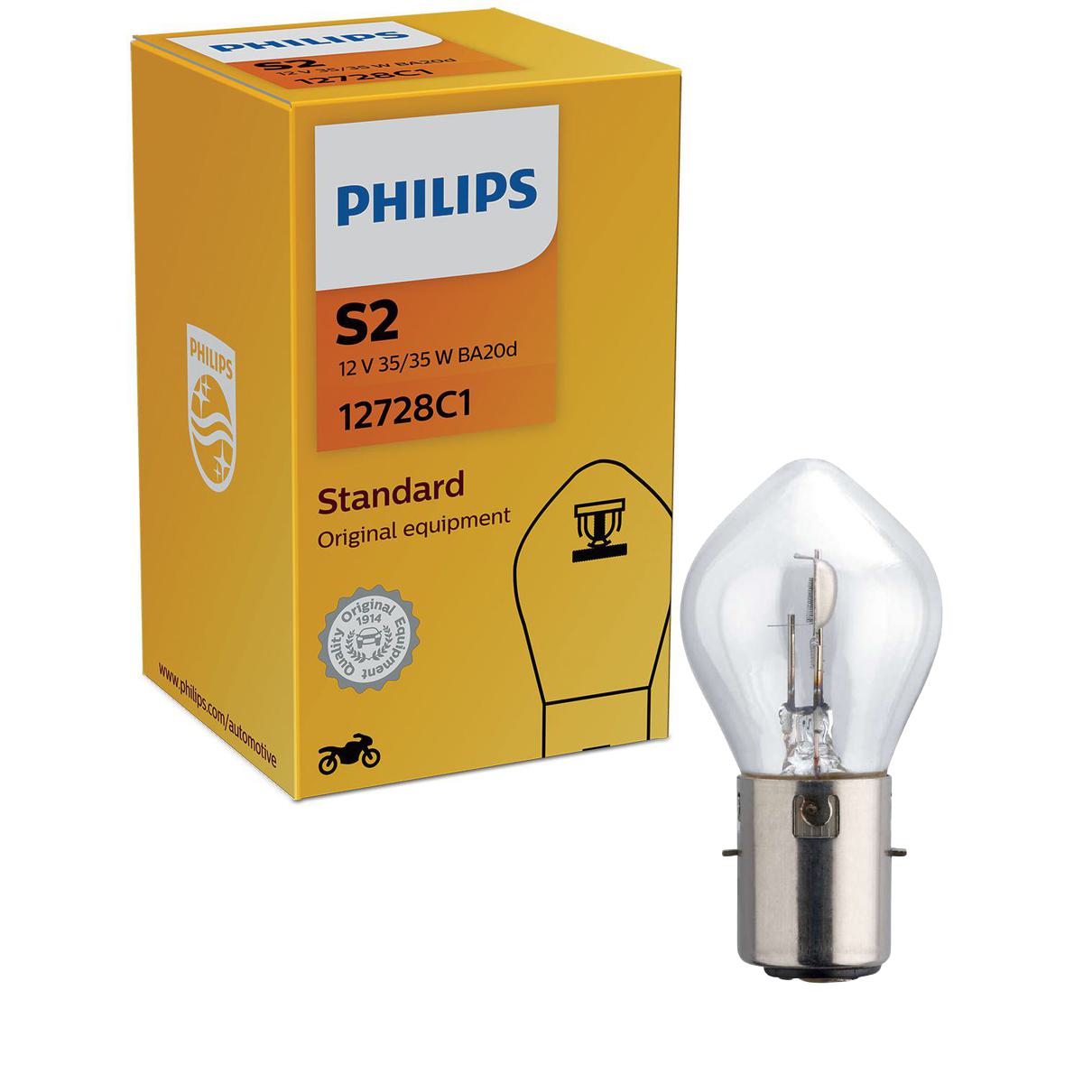 Lâmpada do Farol Baixo Potência 35/35W - Philips - 12728C1 - (1)