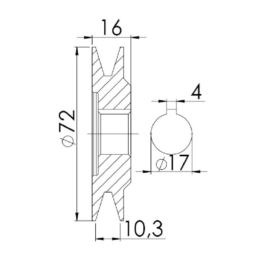 Polia para Alternador - Unifap - 3.318 - (3)