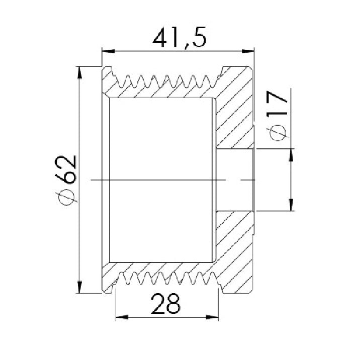 Polia para Alternador - Unifap - 3.425 - (3)