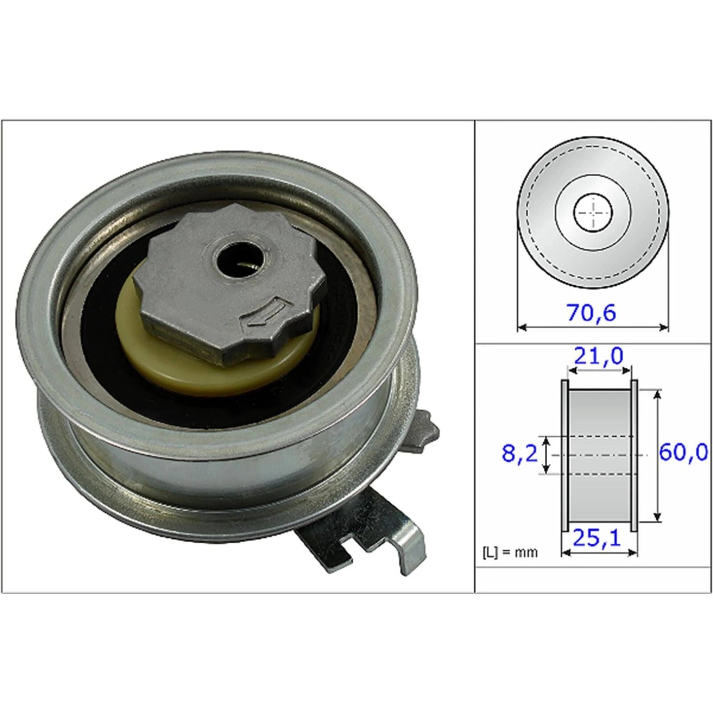 Tensionador da Correia - INA - 531 0882 10 - (2)