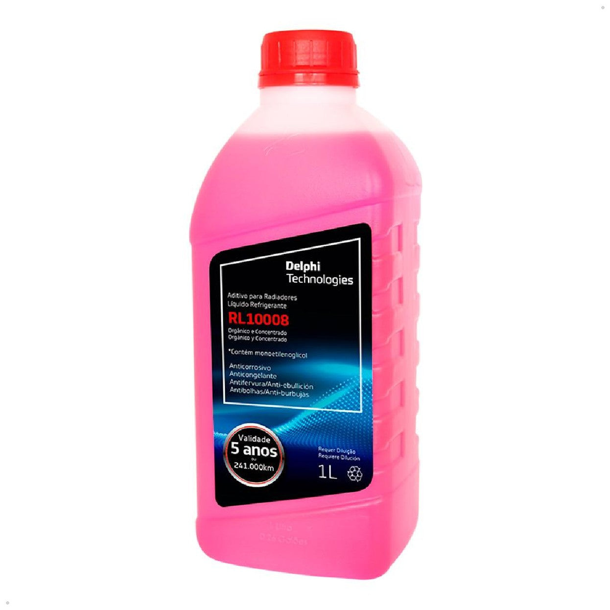 Aditivo para Radiador Concentrado Vermelho Orgânico 1 Litro - Delphi - RL10008 - (6)