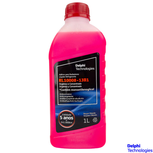 Aditivo para Radiador Concentrado Vermelho Orgânico 1 Litro - Delphi - RL10008 - (1)