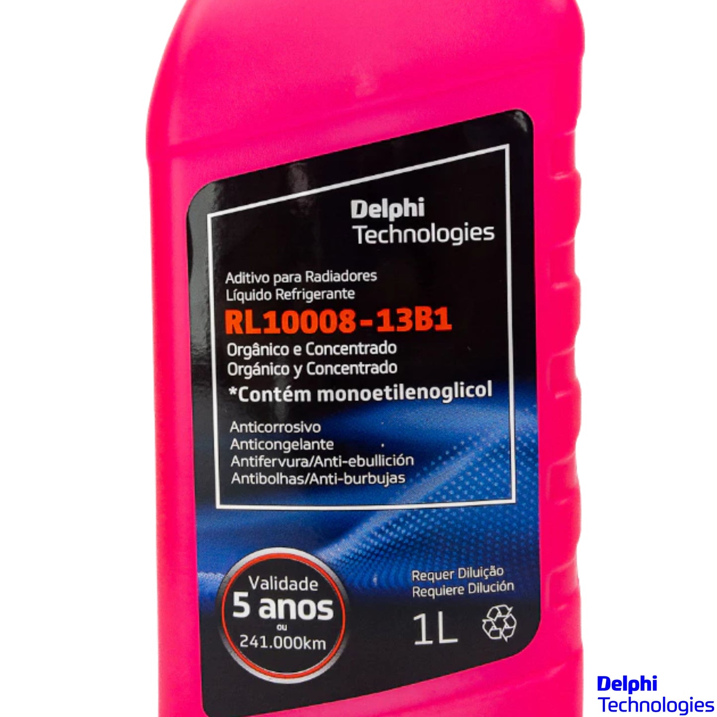 Aditivo para Radiador Concentrado Vermelho Orgânico 1 Litro - Delphi - RL10008 - (4)