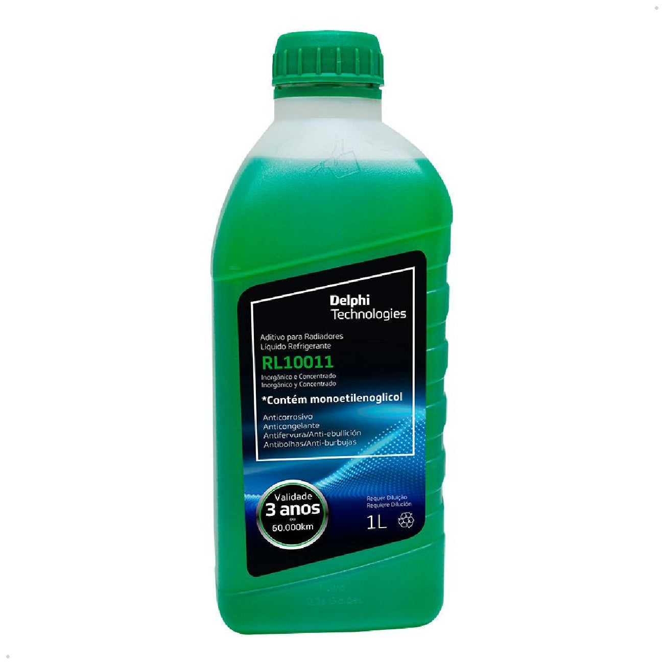 Aditivo para Radiador Concentrado Verde Inorgânico 1 Litro - Delphi - RL10011 - (1)