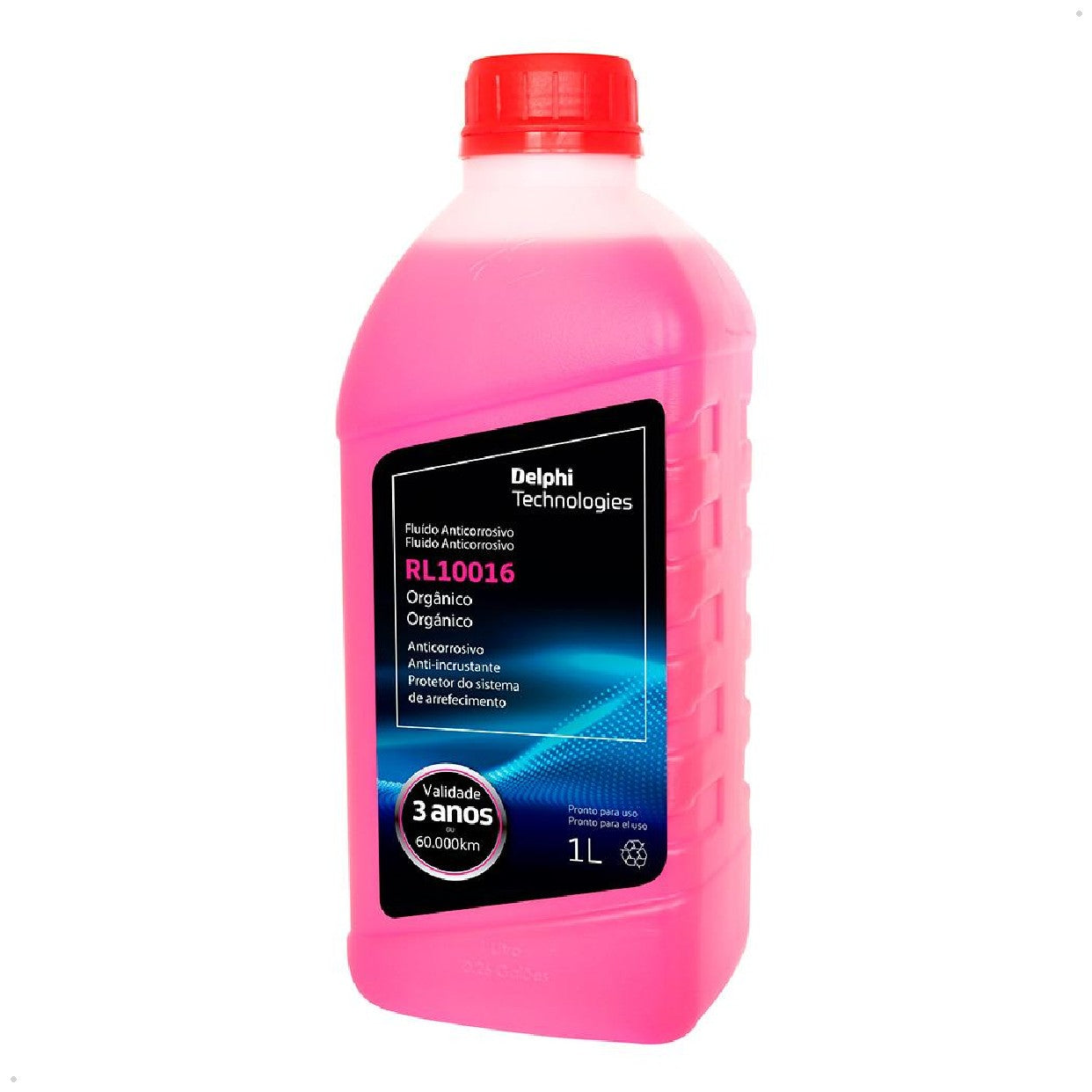Aditivo para Radiador Pronto para Uso Rosa Orgânico Anticorrosivo 1 Litro - Delphi - RL10016 - (1)