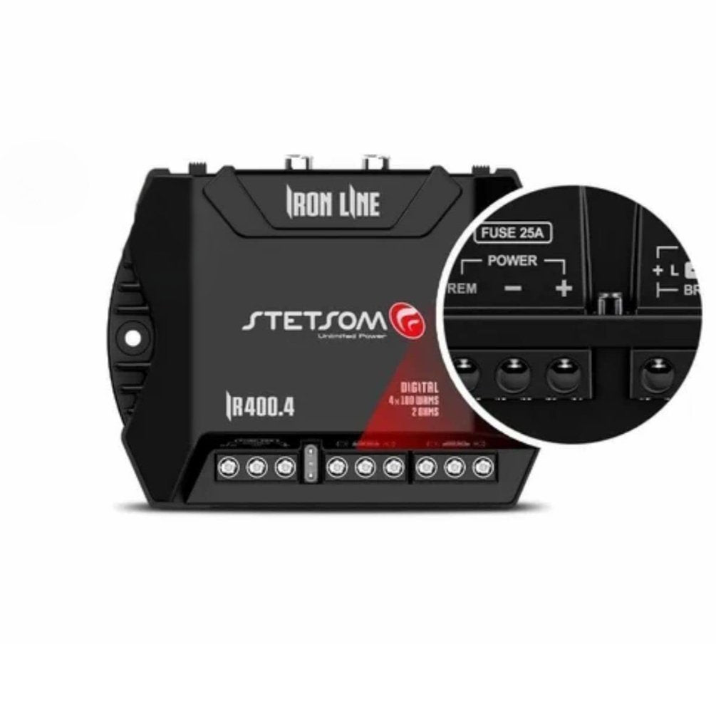 Amplificador de Som 4 Canais Preto 200 Wrms - Stetsom - IR400.4 - (3)