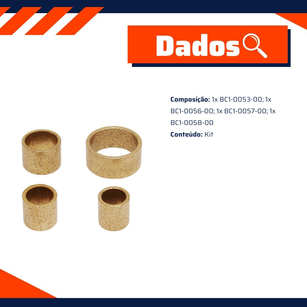 Kit de Buchas para Motor de Partida - Unifap - KT-0001-00 - (2)