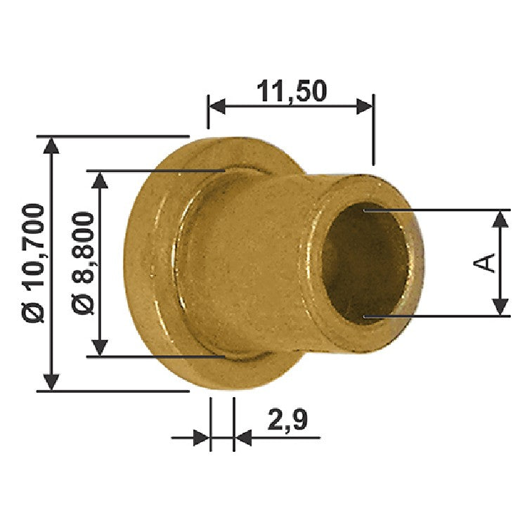 Bucha para Motor de Partida 10 Unidades - Unifap - BC1-0116-00 - (1)