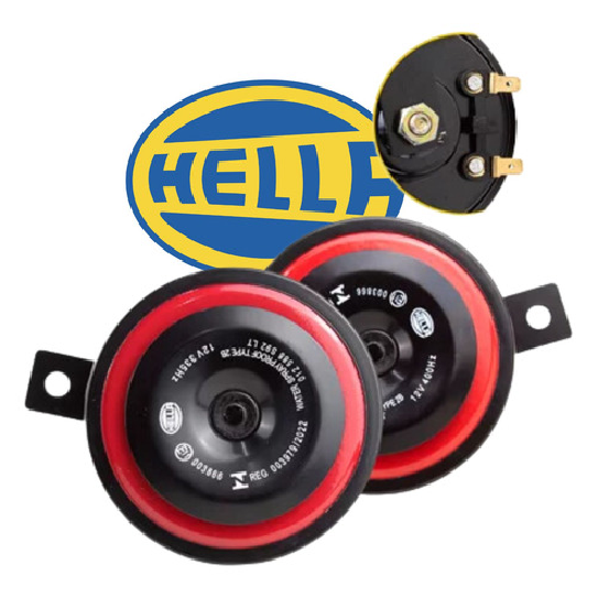 Par De Buzina Paquerinha 12v - Hella - 3AM012588341 - (1)