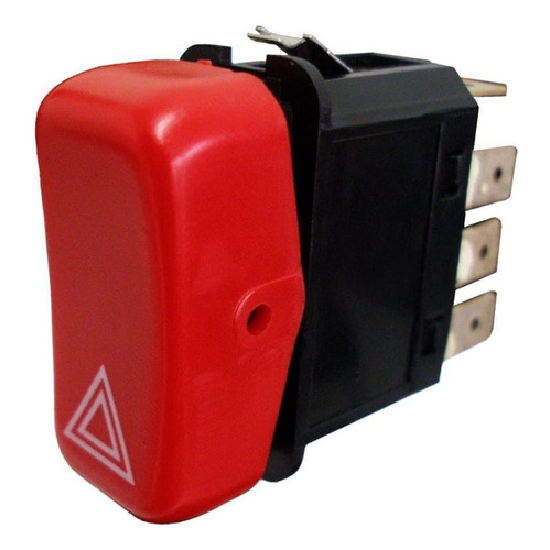 Interruptor Botão do Pisca Alerta 8 Terminais 24V - DNI - 2101 - (1)