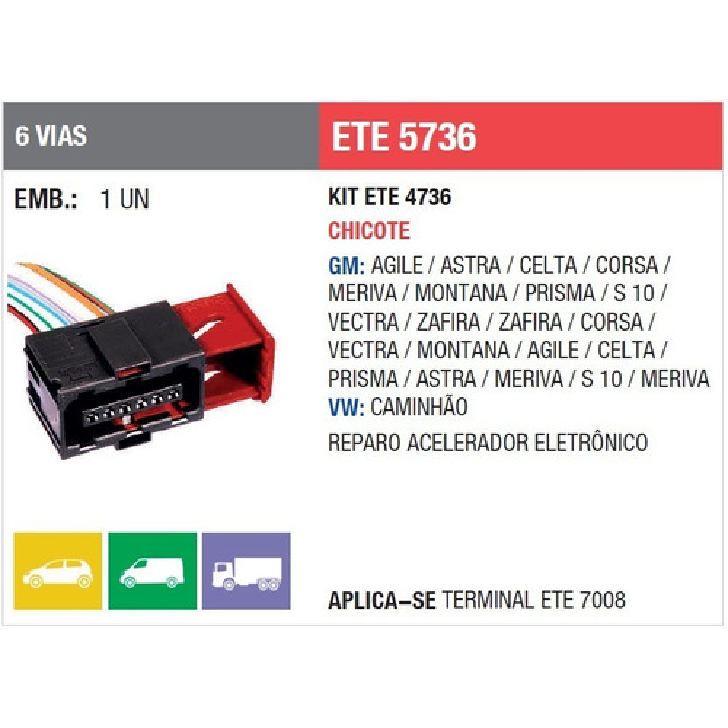 Chicote do acelerador eletrônico - Rainha das Sete - ETE 5736 - (2)