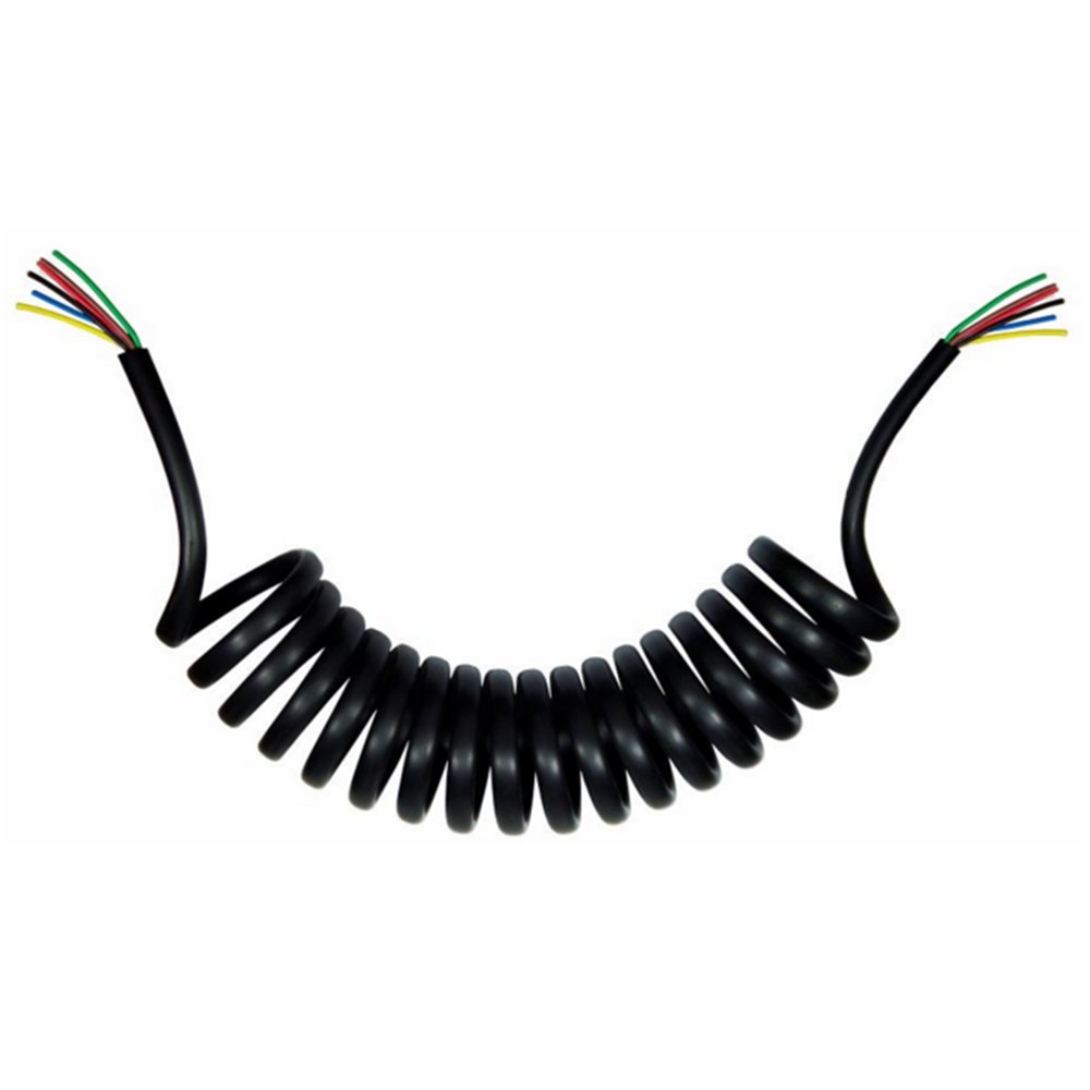 Chicote Elétrico Espiral 5,5 Metros 7 Vias sem Conector - DNI - 8305 - (1)