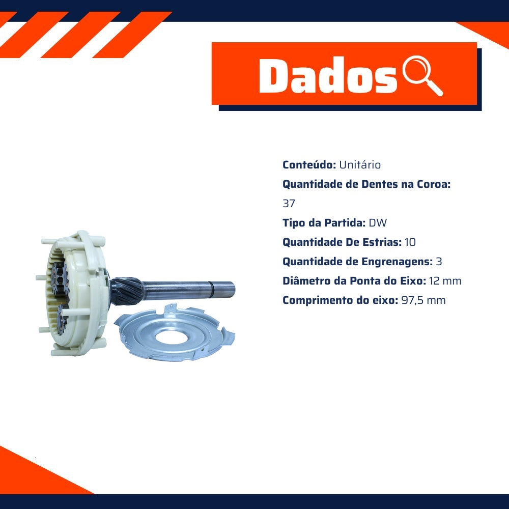 Planetária para Motor de Partida - Unifap - 11.019 - (3)