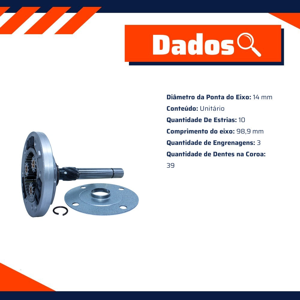 Planetária para Motor de Partida para Ford Ranger e Peugeot 504 - Unifap - 12.221 - (3)