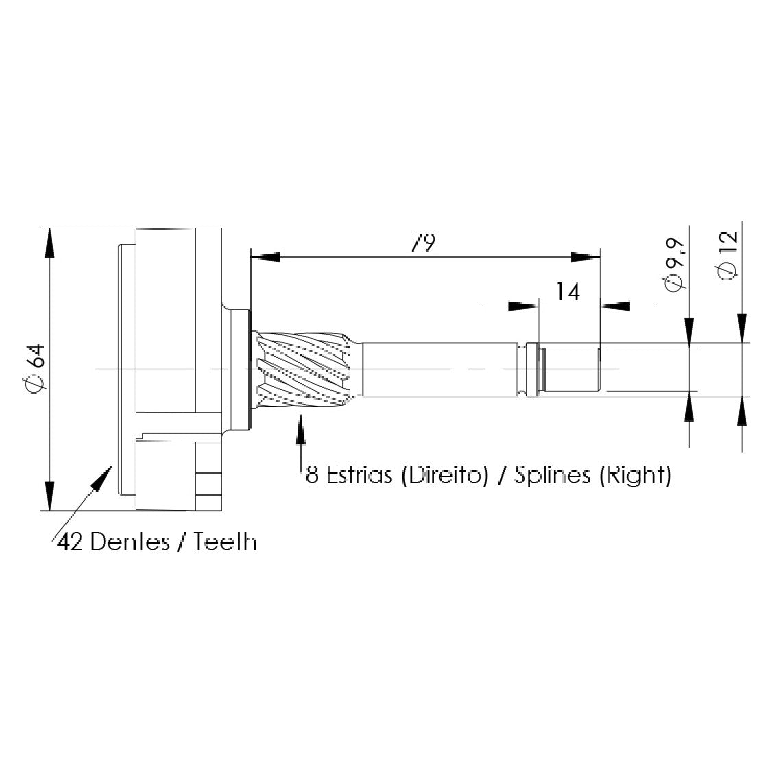 Planetária para Motor de Partida - Unifap - 15.100 - (4)