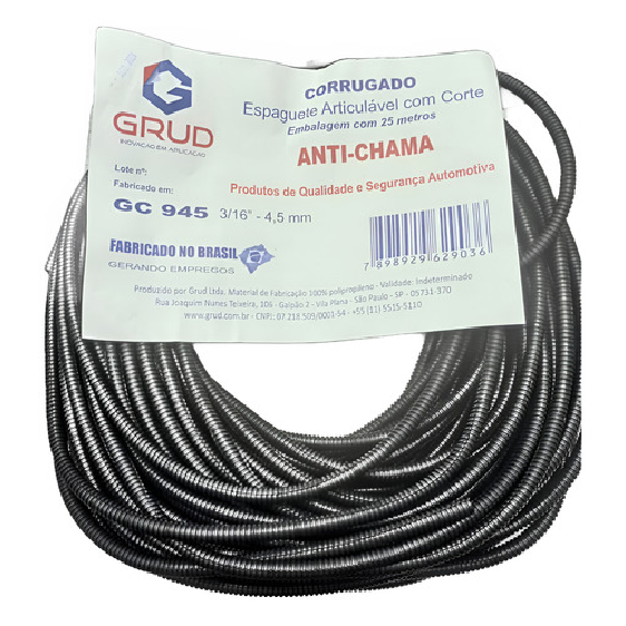 Espaguete Corrugado PVC 25m - Grud - GC 945 - (1)