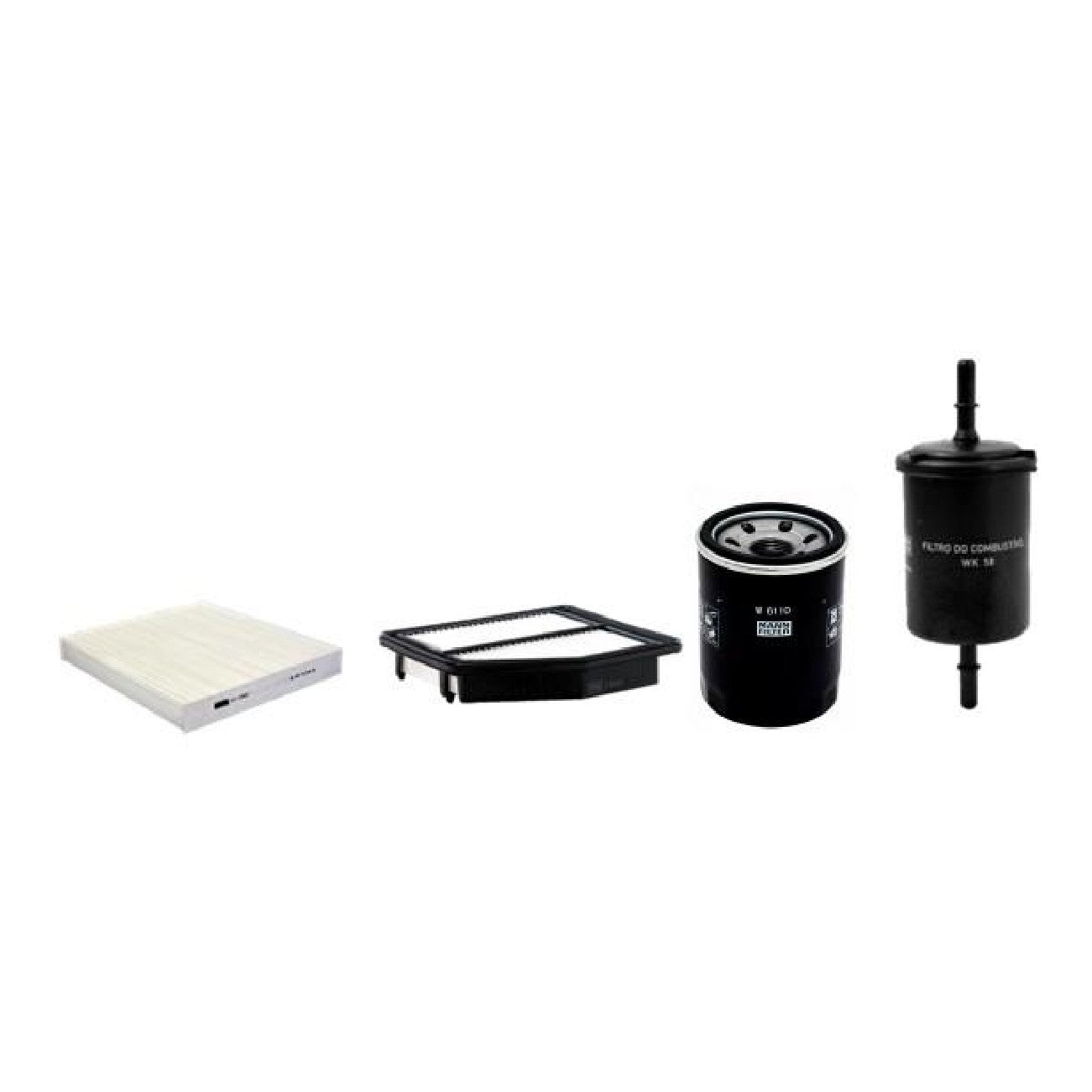 Kit de Filtros Ar Cabine Combustível Óleo - Mann-Filter - SP11074-4 - (1)