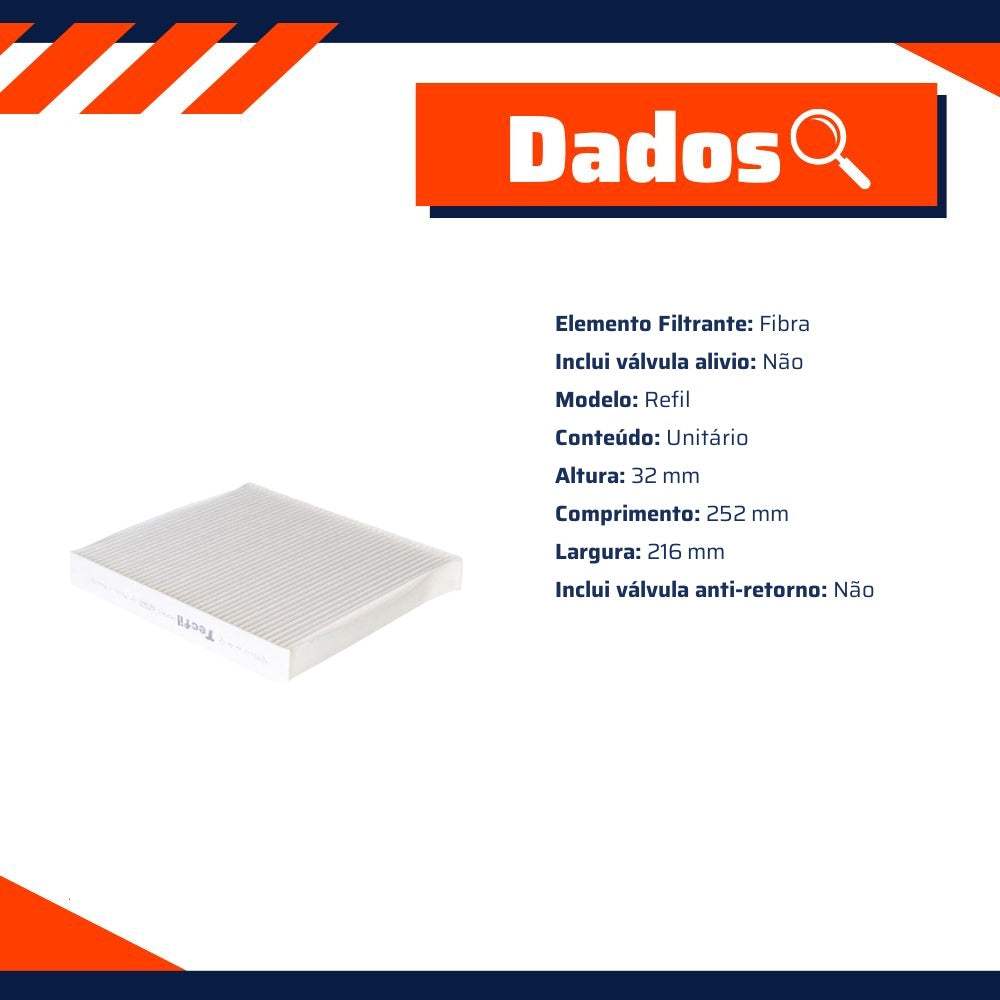 Kit Filtros de Ar do Motor, Óleo, Cabine e Combustível - Tecfil - ACP303 / ARL6095 / GI50/7 / PSL560 - (23)