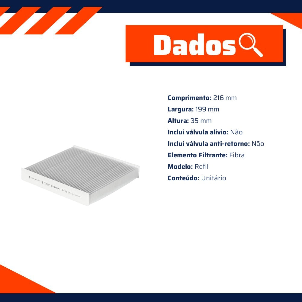 Kit Filtros de Ar do Motor, Óleo, Cabine e Combustível - Tecfil - ACP559 / ART5051 / GI50/7 / PSL166 - (23)
