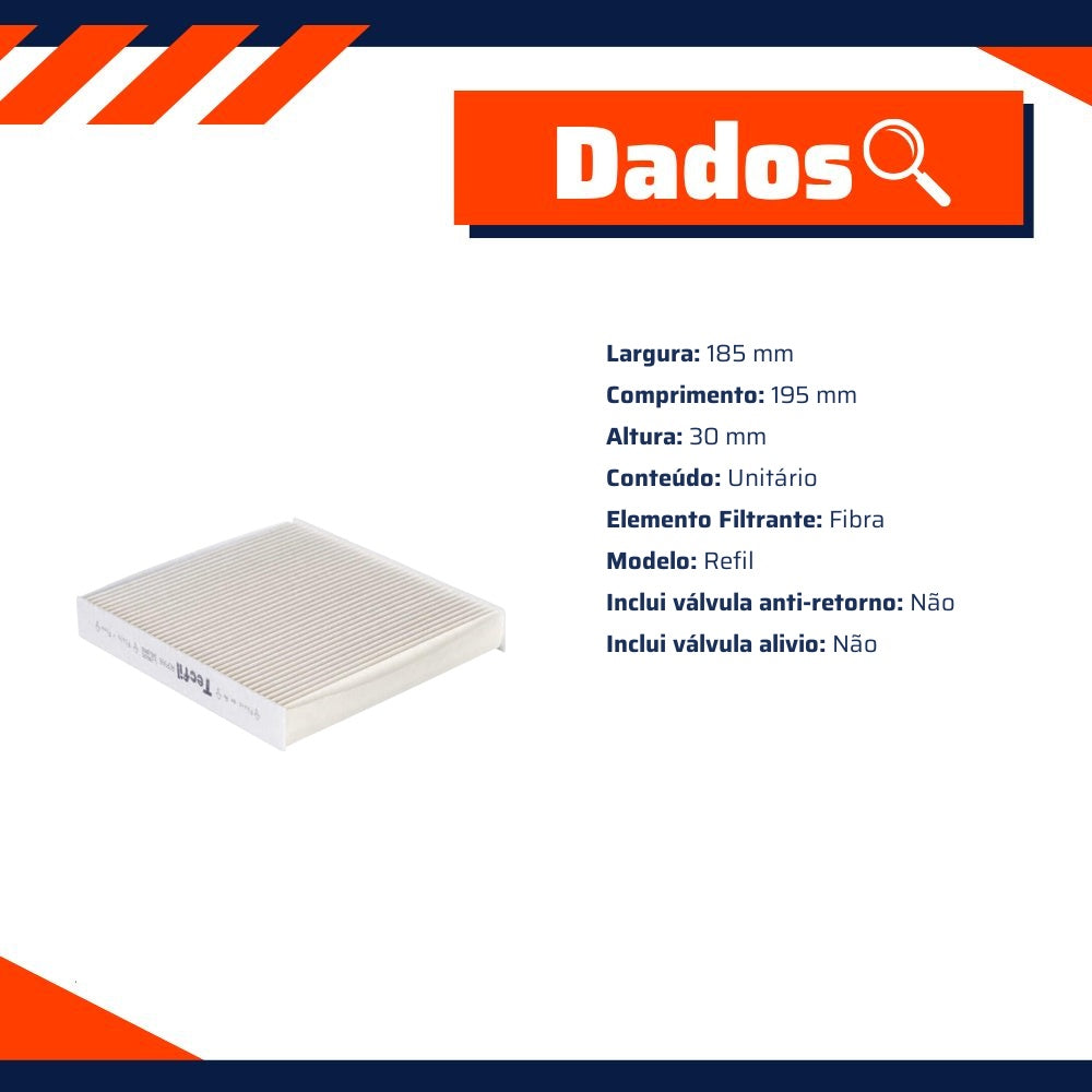 Kit Filtros de Ar do Motor, Óleo, Cabine e Combustível - Tecfil - ACP906 / ARL4161 / GI04/7 / PSL56 - (7)