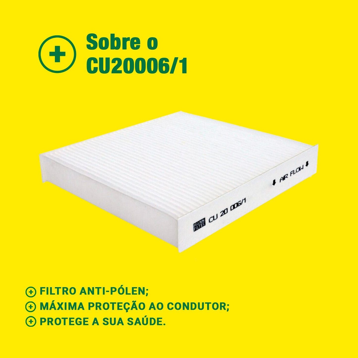 Filtro de Ar Condicionado Cabine - Mann-Filter - CU20006/1 - (3)
