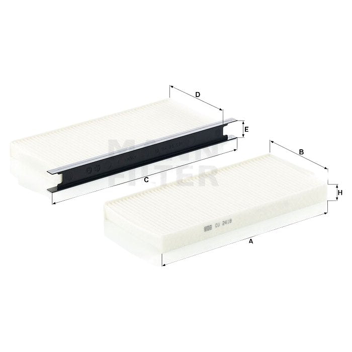 Filtro de Cabine - Mann-Filter - CU2418-2 - (2)
