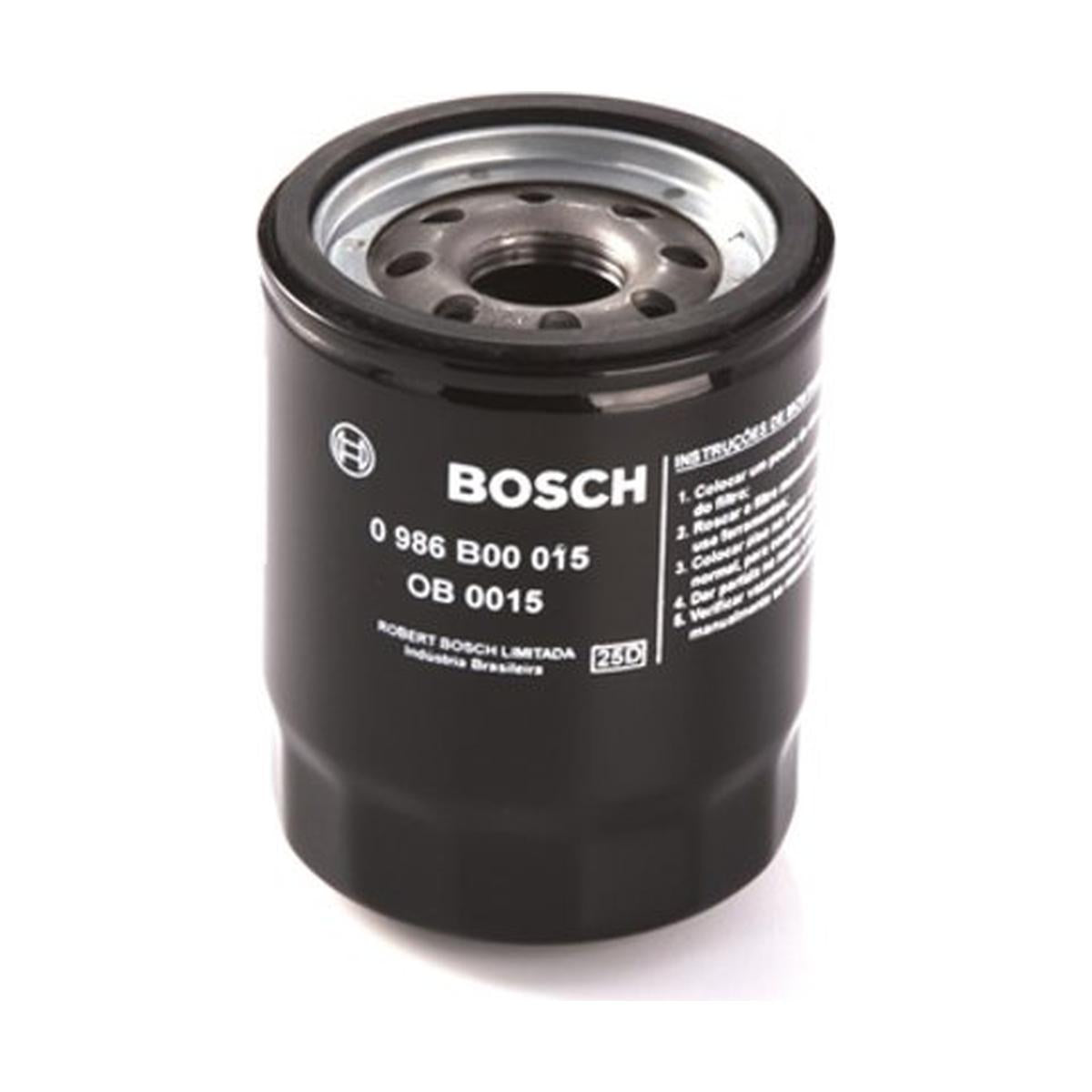 Filtro de Óleo Lubrificante Blindado - Bosch - 0 986 B00 015 - (1)