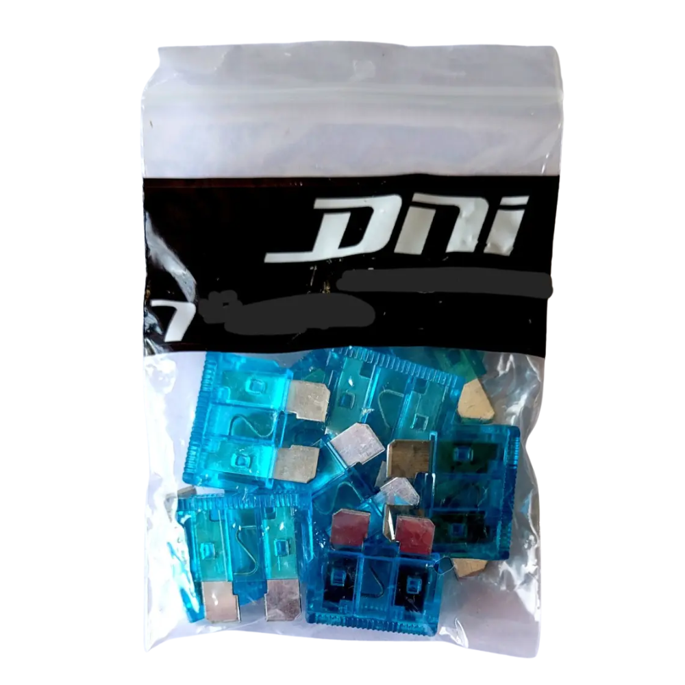 Kit 10 Fusível Lâmina 15A Universal - DNI - 316015 - (5)