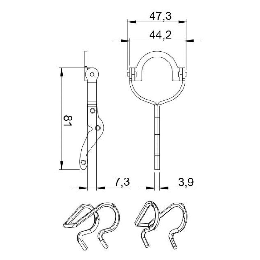 Garfo para Motor de Partida - Unifap - 4.412 - (3)