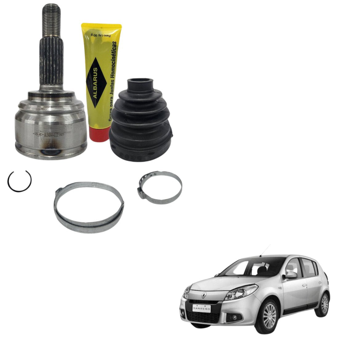 Junta Homocinética Dianteira Kit - Albarus - ALB4844-6222 - (1)